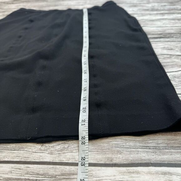 Ann Taylor Women's Black Paneled Fitted Pencil Skirt 8 Ribbon Waistband Side Zip - Picture 11 of 11
